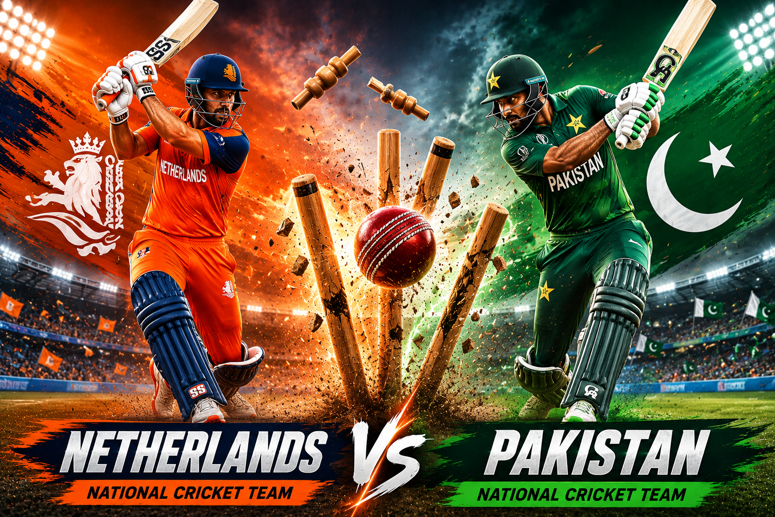 Netherlands National Cricket Team vs Pakistan National Cricket Team Timeline