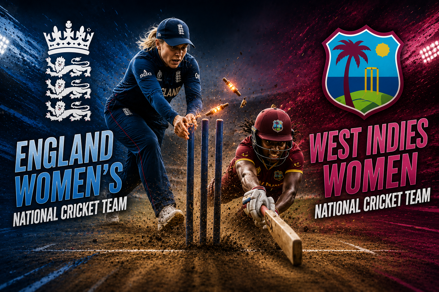 England Women's National Cricket Team vs West Indies Women Timeline